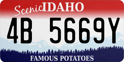 ID license plate 4B5669Y