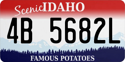 ID license plate 4B5682L