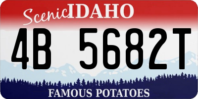 ID license plate 4B5682T