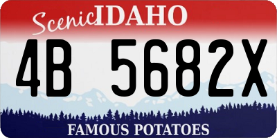 ID license plate 4B5682X