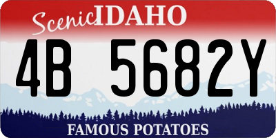 ID license plate 4B5682Y