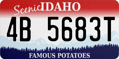 ID license plate 4B5683T