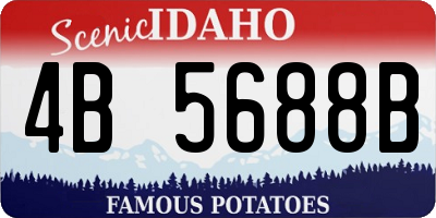 ID license plate 4B5688B