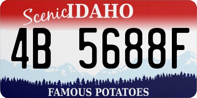 ID license plate 4B5688F