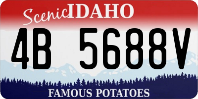 ID license plate 4B5688V
