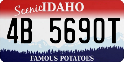 ID license plate 4B5690T