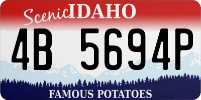 ID license plate 4B5694P