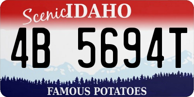 ID license plate 4B5694T