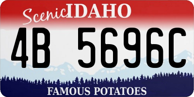 ID license plate 4B5696C