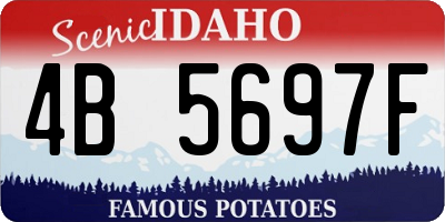 ID license plate 4B5697F