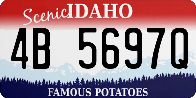 ID license plate 4B5697Q