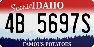 ID license plate 4B5697S