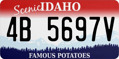ID license plate 4B5697V
