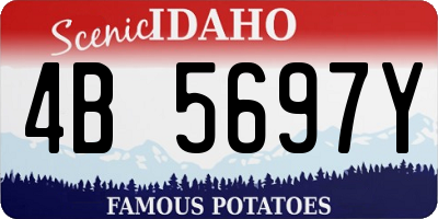 ID license plate 4B5697Y