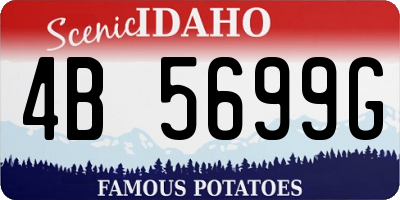 ID license plate 4B5699G