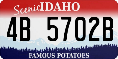 ID license plate 4B5702B