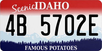 ID license plate 4B5702E