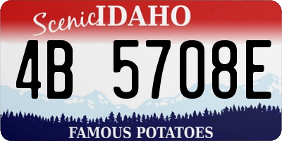 ID license plate 4B5708E