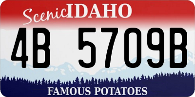 ID license plate 4B5709B