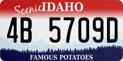 ID license plate 4B5709D