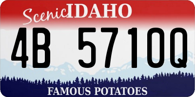 ID license plate 4B5710Q