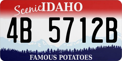 ID license plate 4B5712B