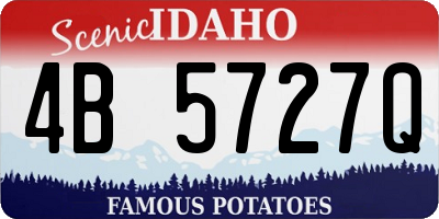 ID license plate 4B5727Q