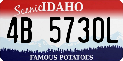 ID license plate 4B5730L