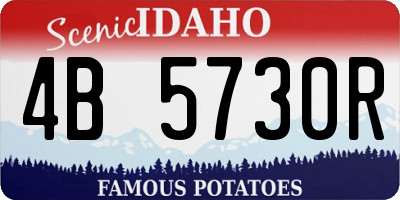 ID license plate 4B5730R