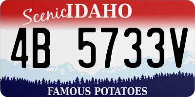ID license plate 4B5733V