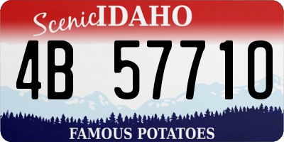 ID license plate 4B5771O