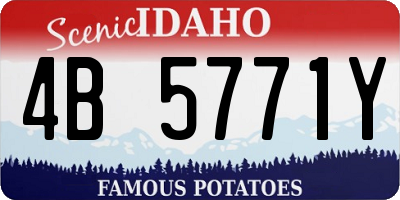 ID license plate 4B5771Y