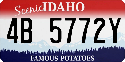 ID license plate 4B5772Y