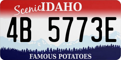 ID license plate 4B5773E