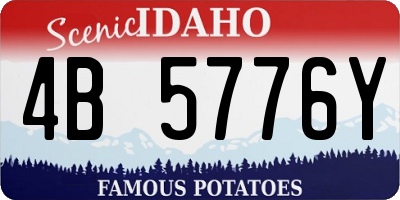 ID license plate 4B5776Y
