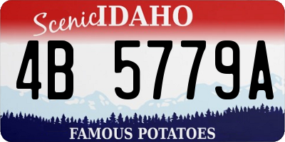 ID license plate 4B5779A
