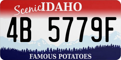 ID license plate 4B5779F
