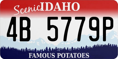 ID license plate 4B5779P