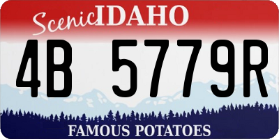 ID license plate 4B5779R