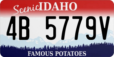 ID license plate 4B5779V
