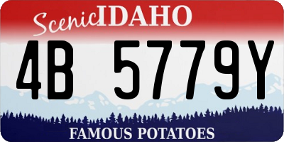 ID license plate 4B5779Y