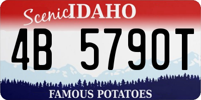 ID license plate 4B5790T