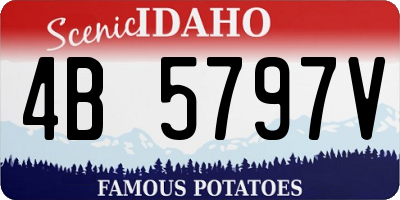 ID license plate 4B5797V