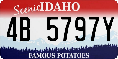 ID license plate 4B5797Y