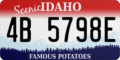 ID license plate 4B5798E