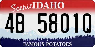 ID license plate 4B5801Q