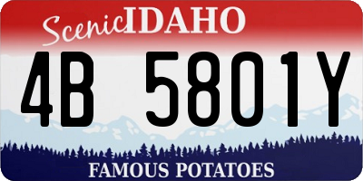 ID license plate 4B5801Y