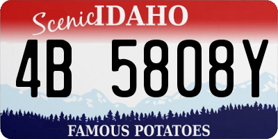 ID license plate 4B5808Y