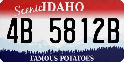 ID license plate 4B5812B