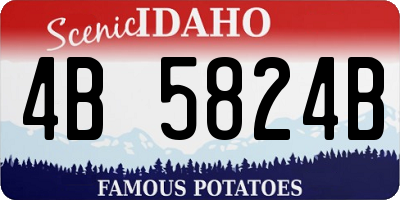 ID license plate 4B5824B